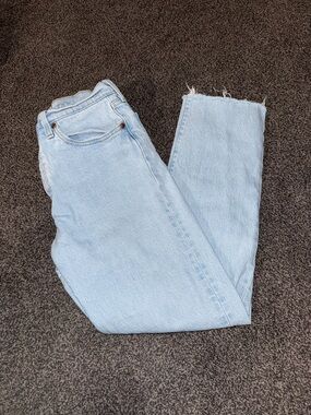 Levi’s Premium 501 Jeans Light Wash Straight Leg Button Fly Women’s W28 L28